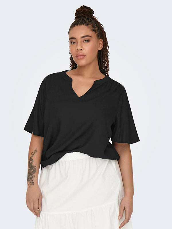 CARSIDNEY - Plus Size Bluse fra Only Carmakoma