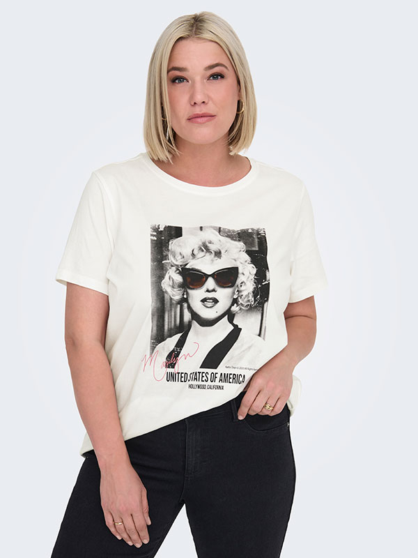 CARNEWMARILYN - Plus Size T-shirt fra Only Carmakoma