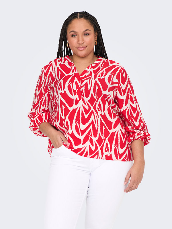 CAROLIVERA - Plus Size Bluse fra Only Carmakoma