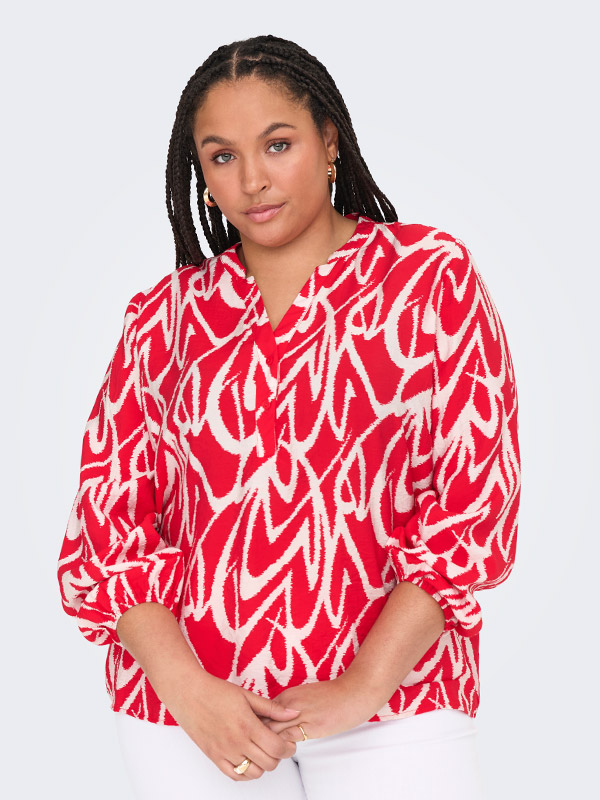CAROLIVERA - Plus Size Bluse fra Only Carmakoma