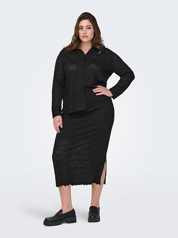 CARROSIL - Plus Size Skjorte fra Only Carmakoma