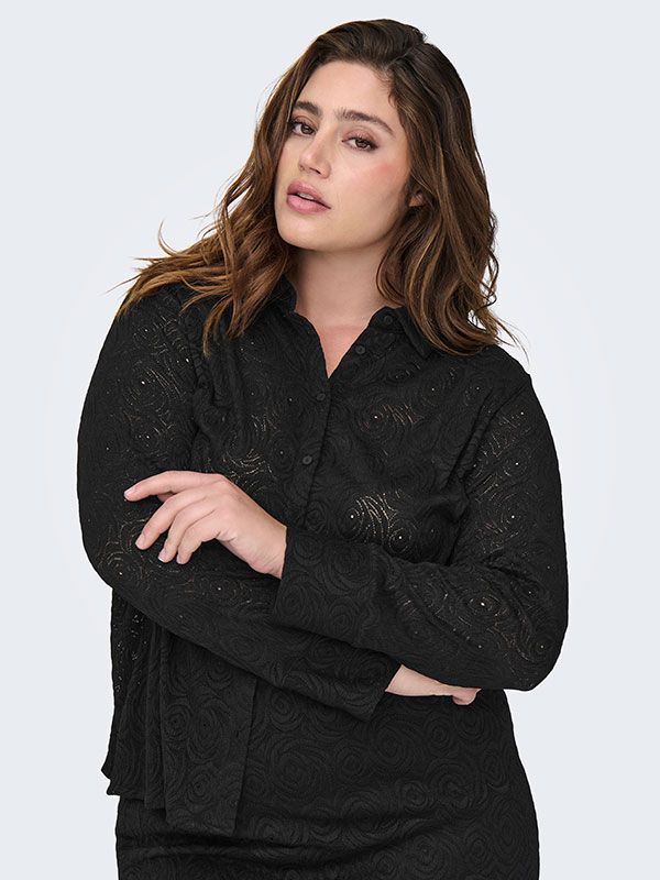 CARROSIL - Plus Size Skjorte fra Only Carmakoma