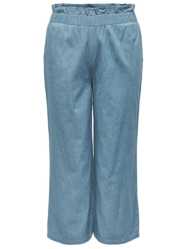 CARLY - Blå 7/8 bukser med rette ben fra Only Carmakoma