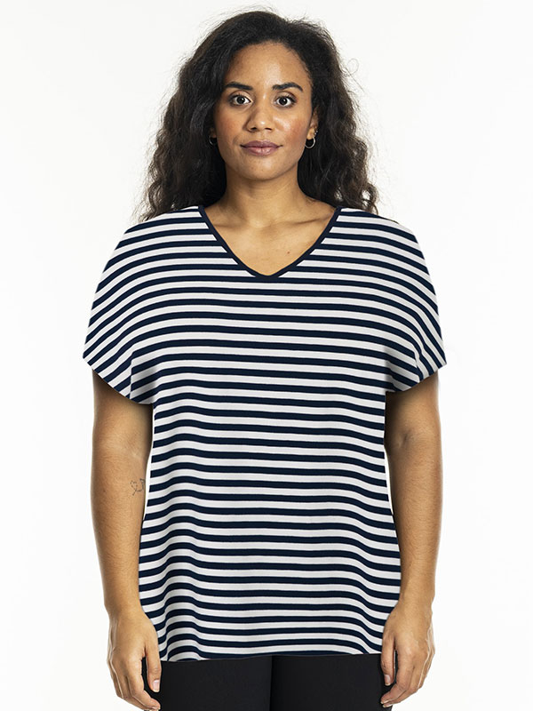 SG103-1-StripedNavy/White fra Sandgaard