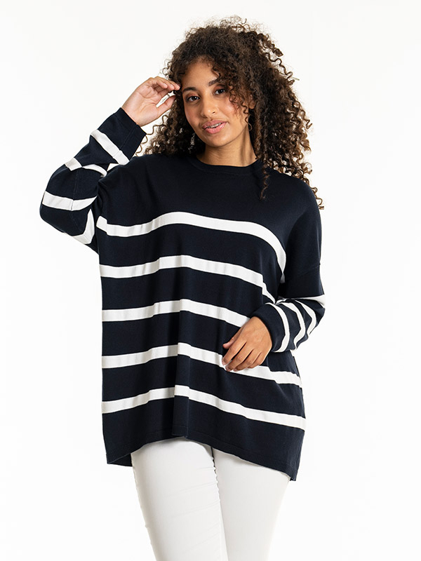 SG143-StripedNavy/White fra Sandgaard