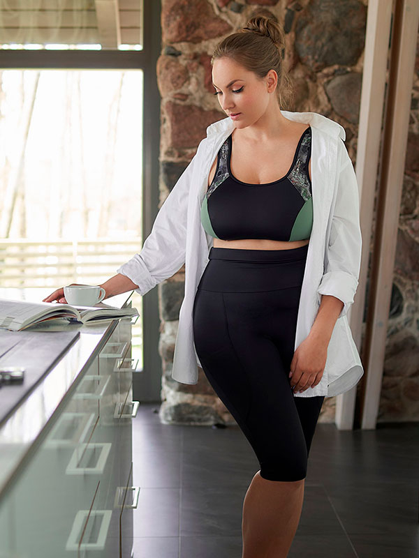 NOVA ACTIVE - Plus Size Trenings tights fra Plaisir