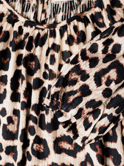 Kaffe Curve SALMI - Lang kjole i leopardprint
