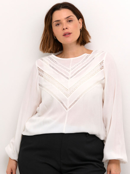 KCELINA - Plus Size Bluse fra Kaffe Curve
