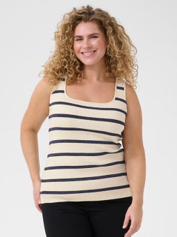 KCMORINA - Plus Size Topp fra Kaffe Curve