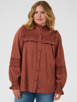 KCJESSA - Plus Size Skjorte fra Kaffe Curve