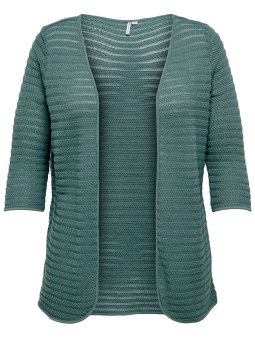 Only Carmakoma GROUP - Grønn bomulls cardigan 