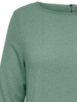 Only Carmakoma MARTHA - Grønn jersey kjole med struktur