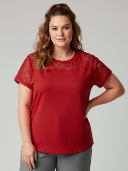 CARFLAKE - Plus Size T-shirt fra Only Carmakoma