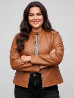 CARROBBER - Plus Size Jakke fra Only Carmakoma