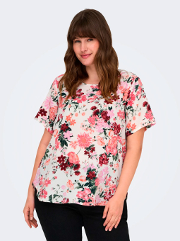 CARVICA - Plus Size Bluse fra Only Carmakoma