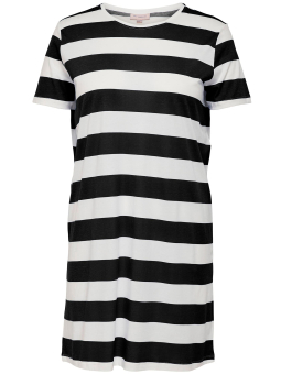 Only Carmakoma Carapril - kjole i bomullsjersey med svarte/hvite striper
