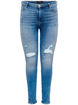 Only Carmakoma Car LORAL - denim bukser med slitte detaljer
