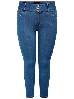 Only Carmakoma ANNA - Mellom blå jeans med høyt liv