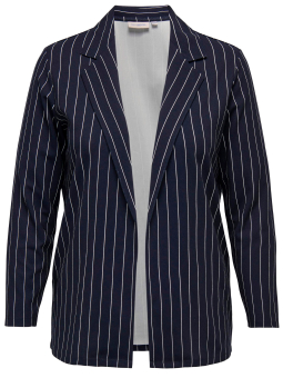 Only Carmakoma SANIA - Blå blazer med hvite striper