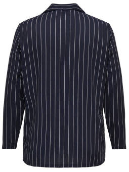 Only Carmakoma SANIA - Blå blazer med hvite striper