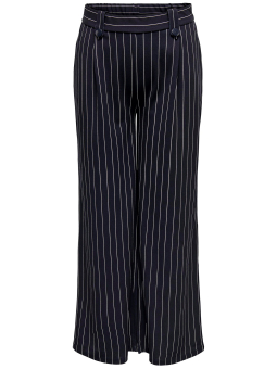 Only Carmakoma SANIA - Blå ankel-lange bukser med hvite striper