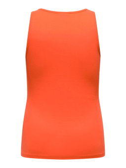 Only Carmakoma KENYA - Oransje bomulls topp 