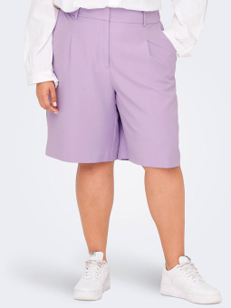 Only Carmakoma THEA - Lys lilla shorts