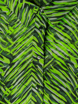 Only Carmakoma TRINA - Kjole med grønnt print i to lag