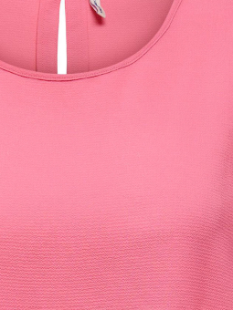 Only Carmakoma LUXODA - Rosa t-skjorte med rund hals