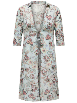 Only Carmakoma DALIMO - Mintgrønn mønstret chiffong kimono