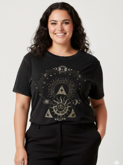 CARLUCY - Plus Size T-shirt fra Only Carmakoma