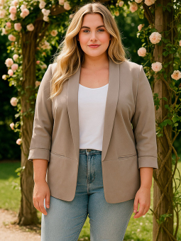 CARELLY - Plus Size Blazer fra Only Carmakoma