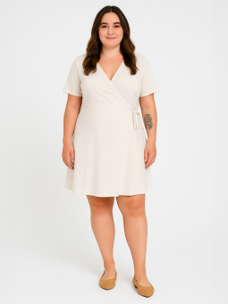 CARADDICTION-CARO - Plus Size Kjole fra Only Carmakoma