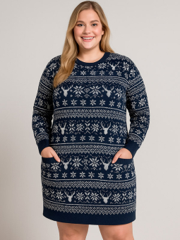 CARXMAS - Plus Size Kjole fra Only Carmakoma