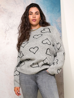 CARHAPPIE - Plus Size Genser fra Only Carmakoma