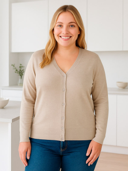 CARVENICE - Plus Size Cardigan fra Only Carmakoma