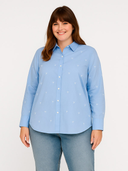 CARNEW - Plus Size Skjorte fra Only Carmakoma