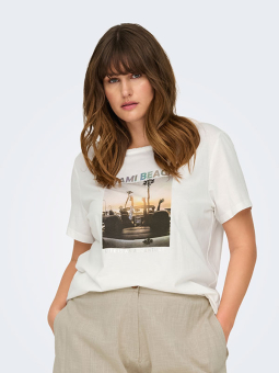 CARARNA - Plus Size T-shirt fra Only Carmakoma