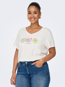 CARTIRA - Plus Size T-shirt fra Only Carmakoma