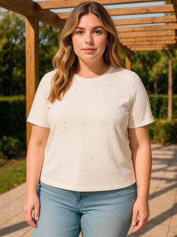 CARALLY - Plus Size T-shirt fra Only Carmakoma