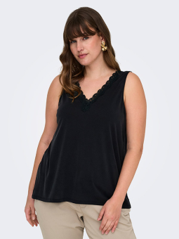 CARFREE - Plus Size Topp fra Only Carmakoma