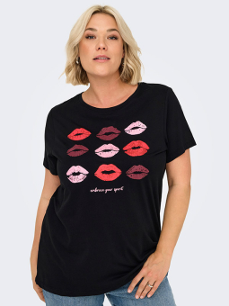 CARSIMONE - Plus Size T-shirt fra Only Carmakoma
