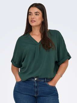 CARMETTA - Plus Size Bluse fra Only Carmakoma
