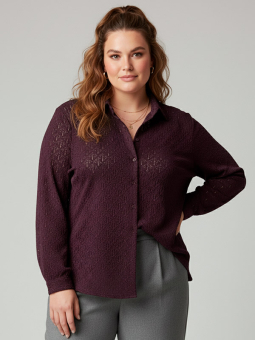 CARAUBREY - Plus Size Skjorte fra Only Carmakoma