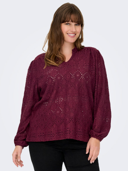 CARLUZIA - Plus Size Bluse fra Only Carmakoma