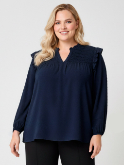CARLIDA - Plus Size Bluse fra Only Carmakoma
