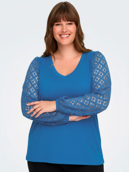 CAREFFIE - Plus Size Bluse fra Only Carmakoma