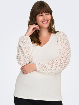 CAREFFIE - Plus Size Bluse fra Only Carmakoma