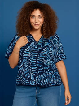 ZH-MACY - Plus Size Bluse fra Zhenzi