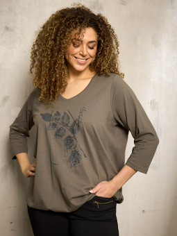 ZH-SAEE - Plus Size Bluse fra Zhenzi
